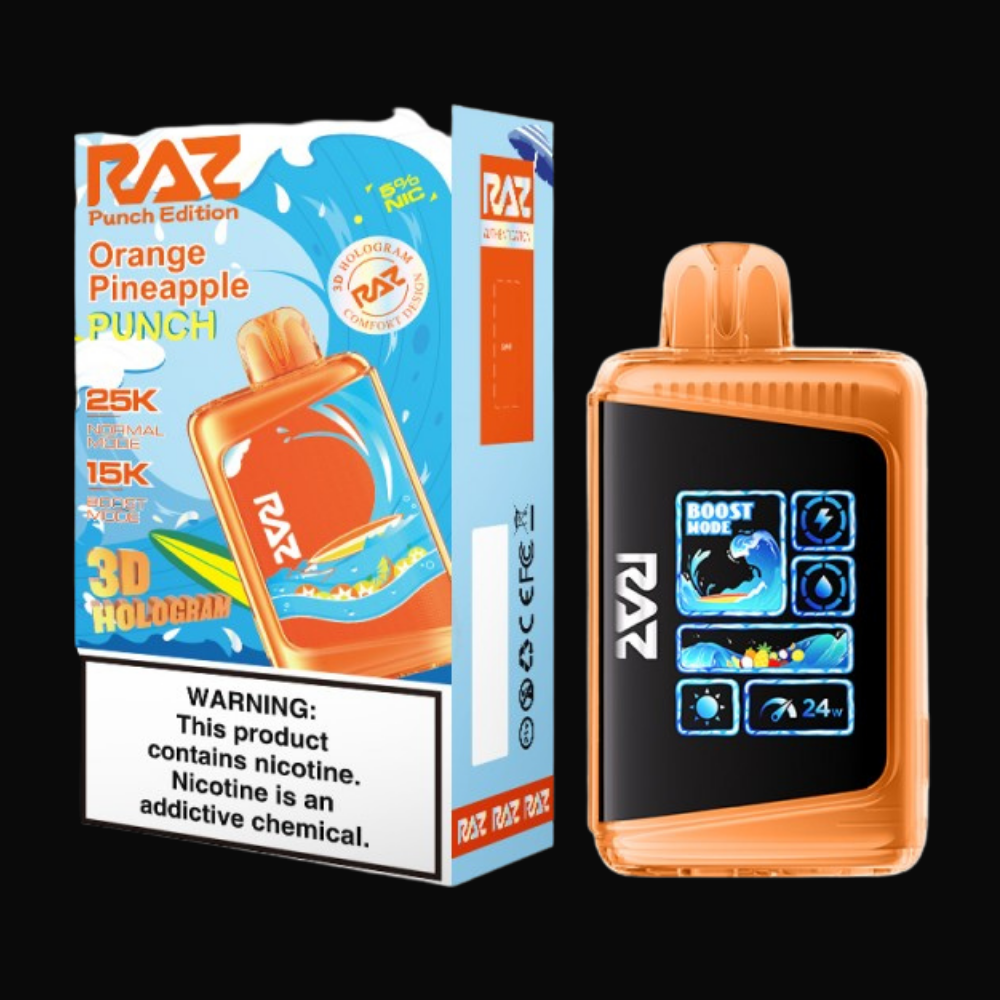 RAZ LTX 25K Disposable 5% - Orange Pineapple Punch (3D Hologram Punch Edition)
