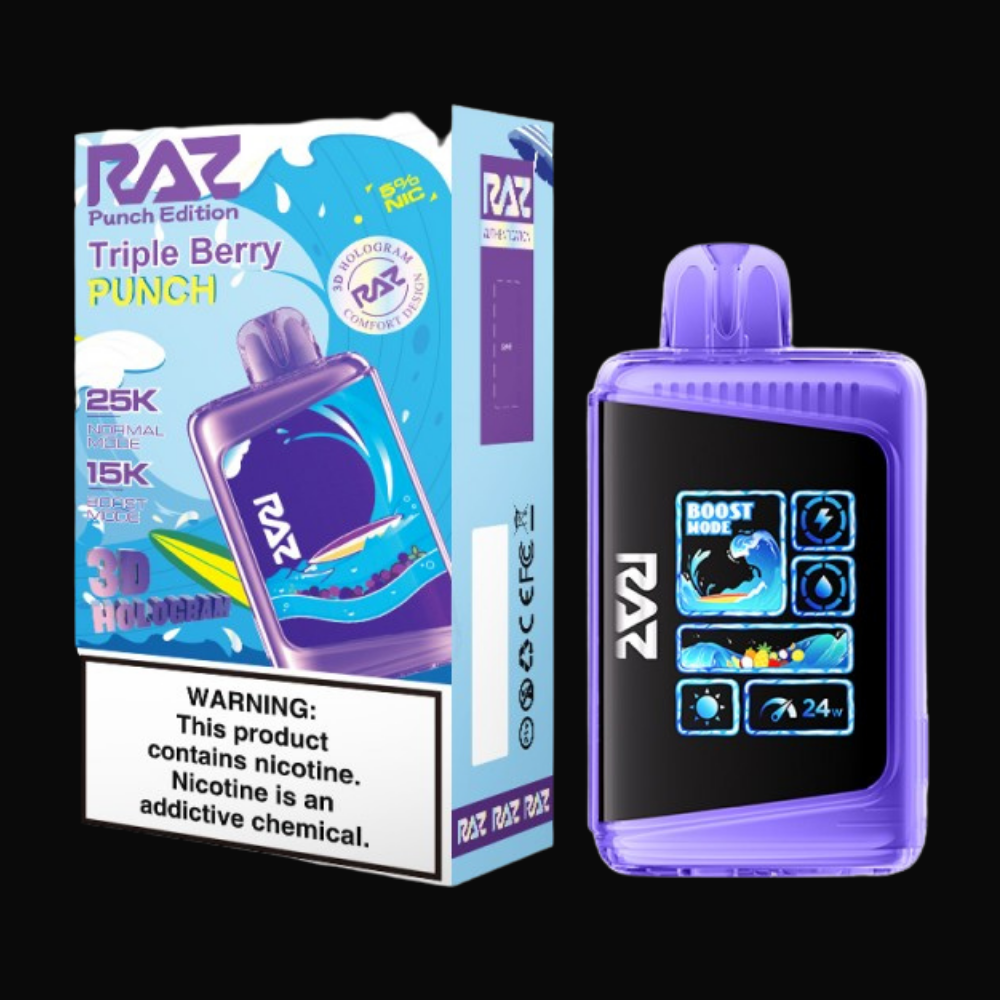 RAZ LTX 25K Disposable 5% - Triple Berry Punch (3D Hologram Punch Edition)