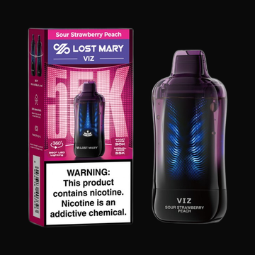 Lost Mary VIZ Disposable 5% - Sour Strawberry Peach