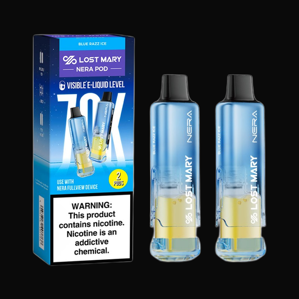 Lost Mary Nera Fullview 70K Disposable 5% Refill Pack Pods - Blue Razz Ice