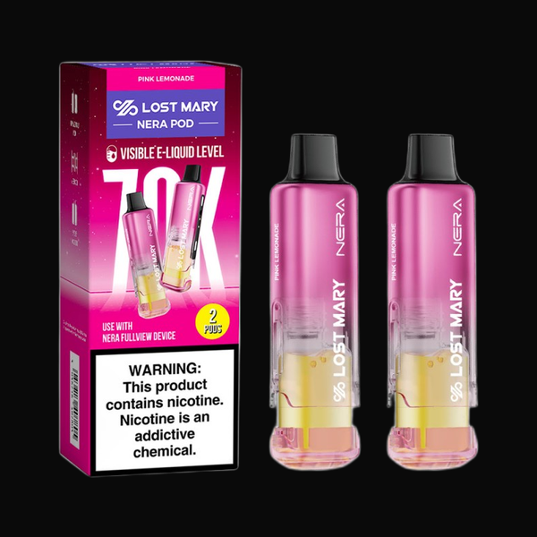 Lost Mary Nera Fullview 70K Disposable 5% Refill Pack Pods - Pink Lemonade