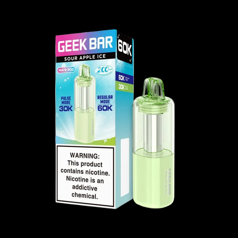 Geek Bar MATE 60K Disposable Pod 5% - Sour Apple Ice