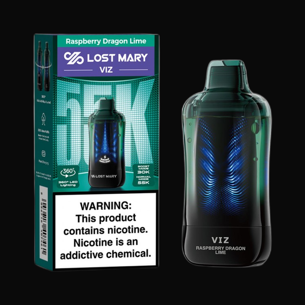 Lost Mary VIZ Disposable 5% - Raspberry Dragon Lime
