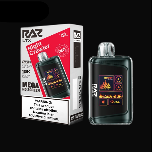 RAZ LTX 25K Disposable 5% - Night Crawler