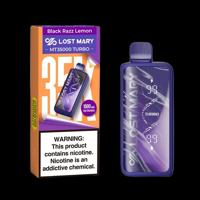 Lost Mary MT35000 Turbo Disposable 5% - Black Razz Lemon