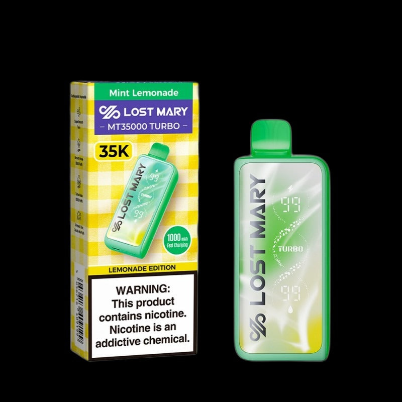Lost Mary MT35000 Turbo Disposable 5% - Mint Lemonade (Lemonade Edition)