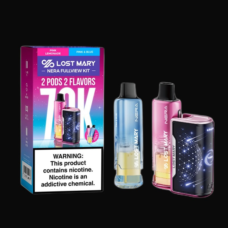 Lost Mary Nera Fullview 70K Disposable 5% - Pink Lemonade + Pink & Blue