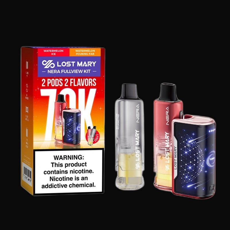 Lost Mary Nera Fullview 70K Disposable 5% - Watermelon Ice + Watermelon Fcuking Fab