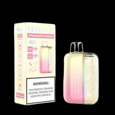 LUFFBAR Cue 60K Disposable 5% - Strawberry Banana