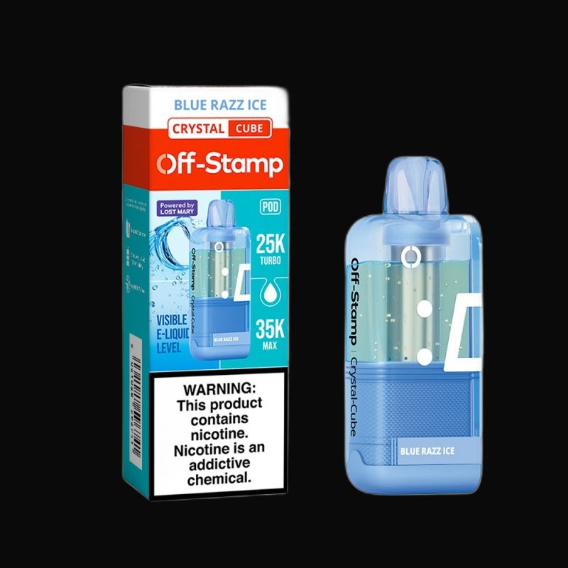 Off-Stamp Crystal Cube Disposable 5% - Blue Razz Ice