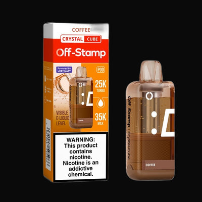 Off-Stamp Crystal Cube Disposable 5% - Coffee