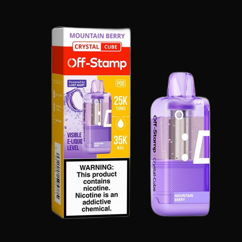 Off-Stamp Crystal Cube Disposable 5% - Mountain Berry