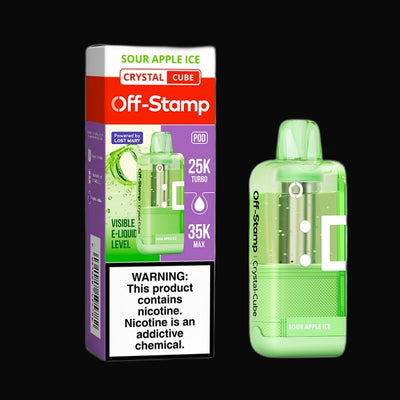 Off-Stamp Crystal Cube Disposable 5% - Sour Apple Ice