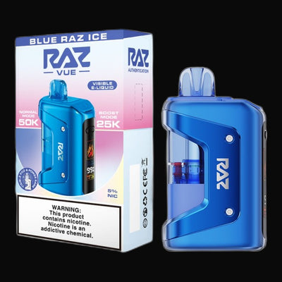 RAZ VUE 50K Disposable Full Kit 5% - Blue Raz Ice