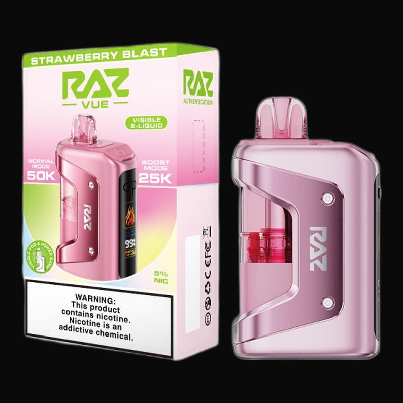 RAZ VUE 50K Disposable Full Kit 5% - Strawberry Blast