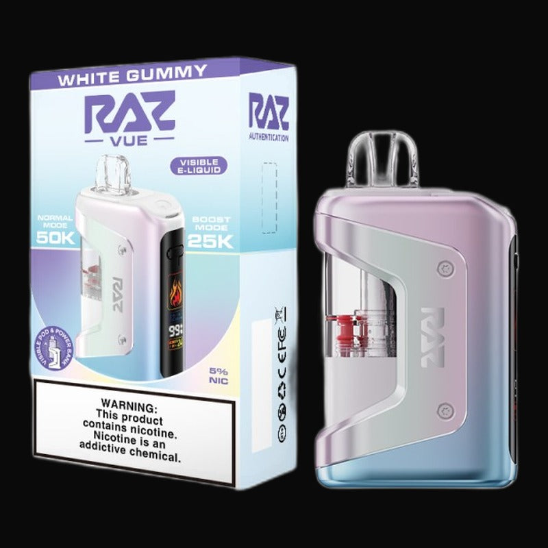 RAZ VUE 50K Disposable Full Kit 5% - White Gummy