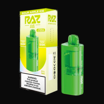 RAZ VUE 50K Disposable Pod 5% - Sour Apple Ice