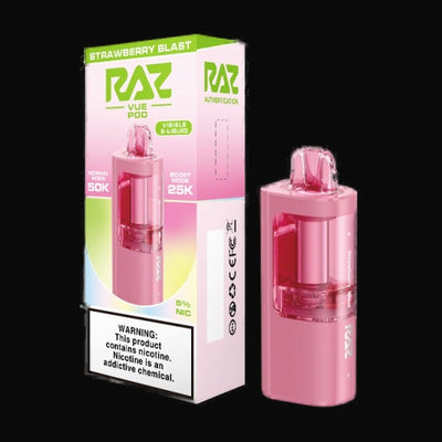 RAZ VUE 50K Disposable Pod 5% - Strawberry Blast