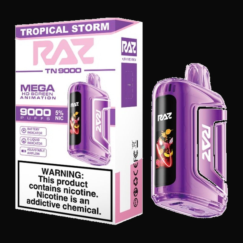 RAZ TN9000 Disposable 5% - Tropical Storm (Cherry Lime Grapefruit)