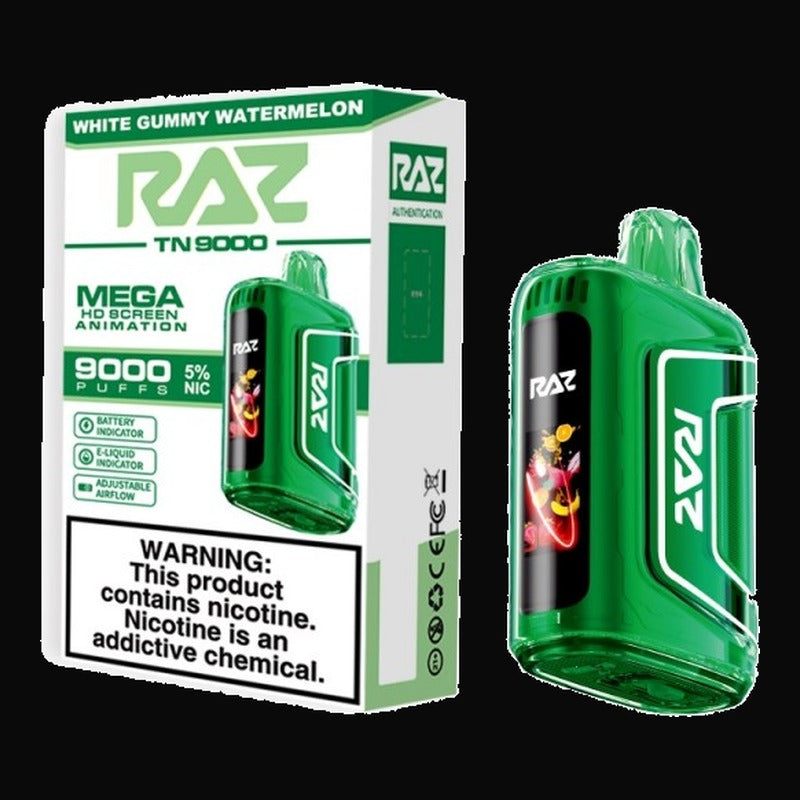 RAZ TN9000 Disposable 5% - White Gummy Watermelon